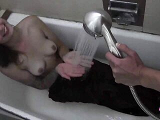 two lesbians shower after steamy pussy licking and toys 👅🚿