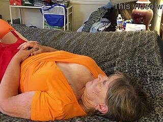 Granny Velma Cosplay Sucks Cock Deepthroat Interrogates Hard