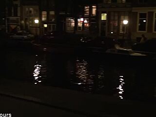 Filthy tourist pisses in amsterdam public urinal!