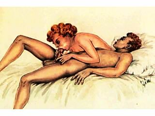 vintage retro hairy beaver erotic art collection