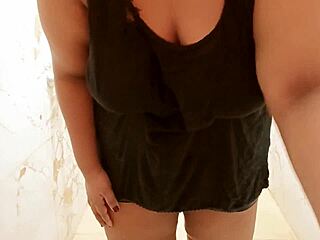 seductive myanmar milf showers sensually