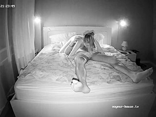 skinny babe rides cowgirl after 69 night vision voyeur style