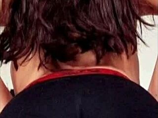 doña mary's tight shorts reveal her juicy latina gym ass