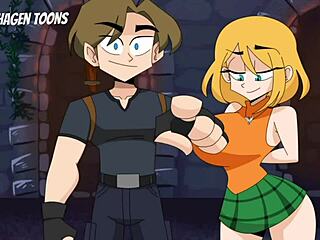 Ashley's flirty proposal in Resident Evil 4 monster cartoon parody