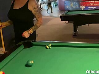 Public Pool Game Turns Into Slutty Toilet Cumshot Blowjob