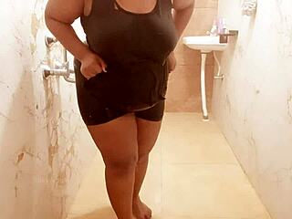 seductive myanmar milf showers sensually