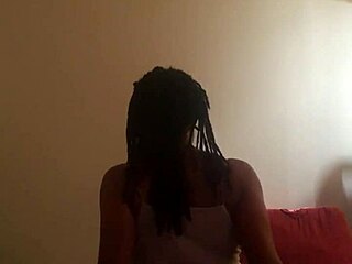 ebony princess rides black cock homemade wild!