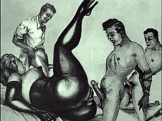 vintage retro hairy beaver erotic art collection