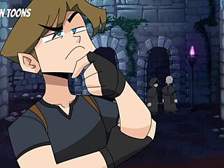 Ashley's flirty proposal in Resident Evil 4 monster cartoon parody