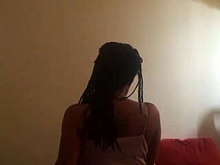 ebony princess rides black cock homemade wild!