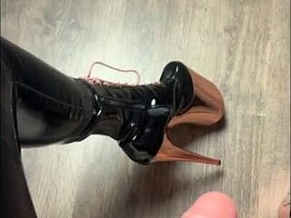 my perfect day creampie fills me while he's chastity locked tight with mistress toys