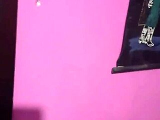 pink shirt ladyboy teases natural tits erotically 😘🌸💋