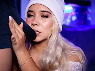 Blonde Coed Slut Begs to Deepthroat Boyfriend's Cock Live Online!