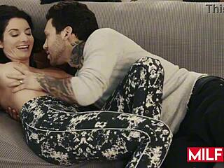Silvia Saige seduces neighbor sucks big cock dry