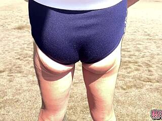 i stroke my cock in girl's bloomer outdoors