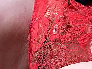 peeking under 50-year-old woman's miniskirt