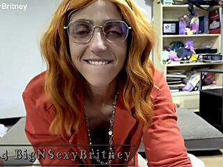 sexy big tits britney librarian deepthroats facial cumshot clip