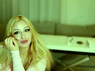 Hot blonde slurps monster cock then fucks rough outdoors pov