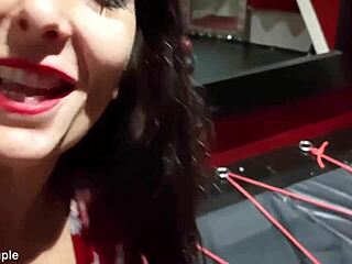 Femdom slave bound for cum-filled mouth in full bdsm movie