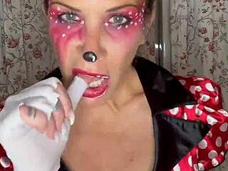 Milf destroys pussy with xxl dildo solo webcam