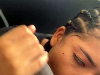 cute brunette bestie gives yummy blowjob 😍🍆💦