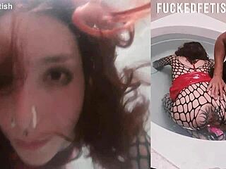 bathtud slut skinny girl submissive underwater fuck toy pussy sattira