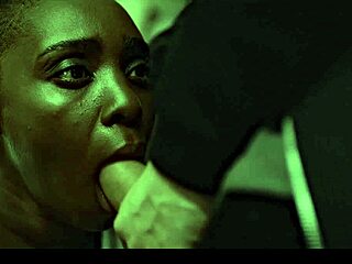 Black african ebony girl freeze fucked & creampied by creep burglar - interracial time stop fetish