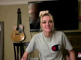 petite kinky blonde sassy loves teasing her juicy titties and wet pussy