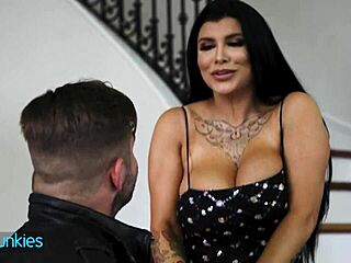 romi rain stuns nathan bronson with perfect tits and blowjob skills