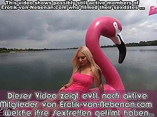 skinny blonde german amateur enjoys outdoor sex with a stranger