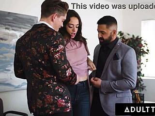 Bisexual Boss Shares Assistant's Facial Cumshot in MMF Threesome
