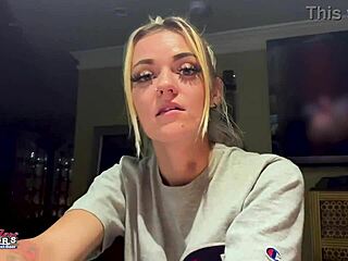 petite kinky blonde sassy loves teasing her juicy titties and wet pussy