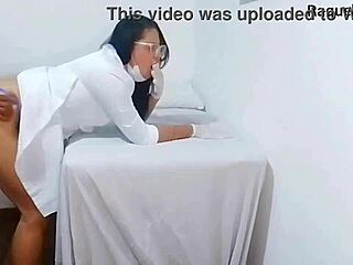 nurse and esthetician watch patient's massive erection explode!