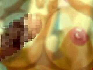 Nerdish girl with perfect body and her first hentai sex