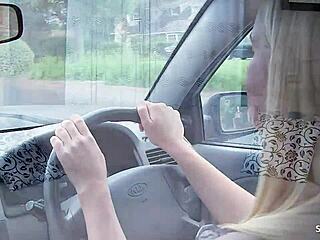 blonde teen picks up bbc stranger for first rough interracial ride