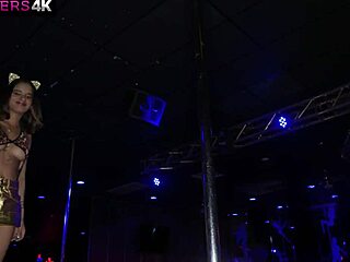 Tiny dancer auditions to ride pole