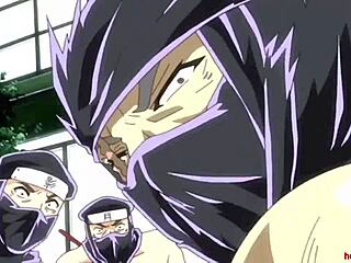 Nerdish girl with perfect body and her first hentai sex