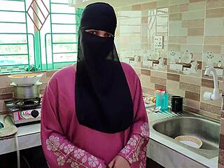 Cheating husband fuck muslim house maid when no one at home