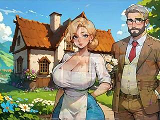 farmer kink taboo hentai game ep 22 nurse squirt on my cock while i rub her panties and cum on her tits