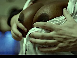 Black african ebony girl freeze fucked & creampied by creep burglar - interracial time stop fetish