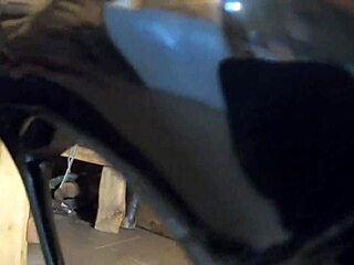 Milf gives deep blowjob in boots