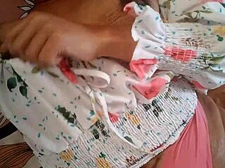 horny brunette gives real homemade pleasure to her man