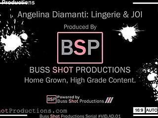 angelina diamanti in lingerie does joi solo
