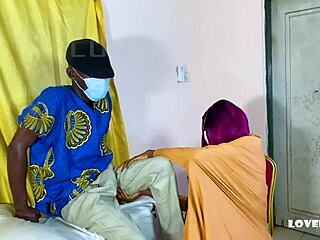 A female doctor rides on her patient