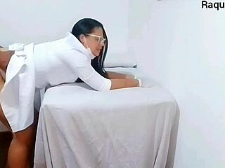 nurse and esthetician watch patient's massive erection explode!