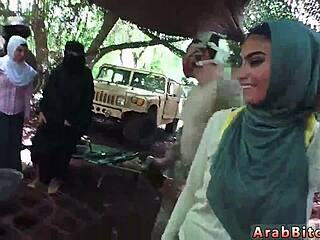 Arab fat ass fucked at home away from home