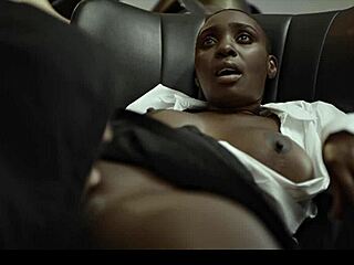 Black african ebony girl freeze fucked & creampied by creep burglar - interracial time stop fetish