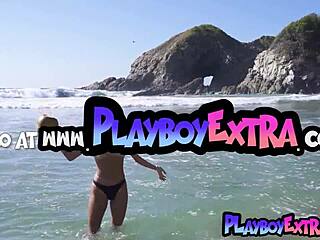 Flexible all natural latina teen posing nude at the beach