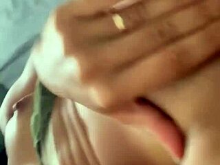 Apolonia is very horny and takes the opportunity to put her fingers in her tight pussy