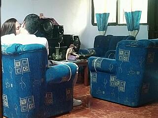 I caught my friend and boyfriend on sofa and recorded everything